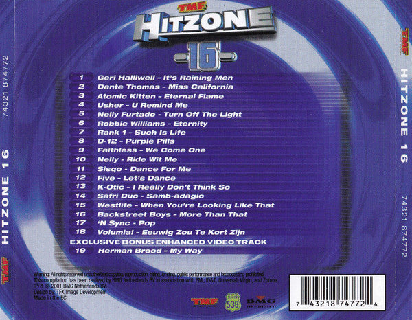 Various : TMF Hitzone 16 (CD, Comp, Enh)