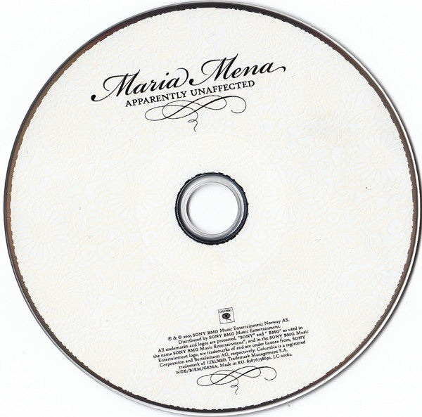 Maria Mena : Apparently Unaffected (CD, Album)