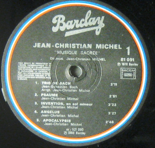 Jean-Christian Michel - Quatuor Avec Orgue / Percussions : Kenny Clarke : Musique Sacrée (2xLP, Album, Comp)