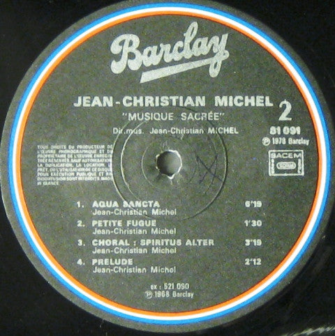 Jean-Christian Michel - Quatuor Avec Orgue / Percussions : Kenny Clarke : Musique Sacrée (2xLP, Album, Comp)
