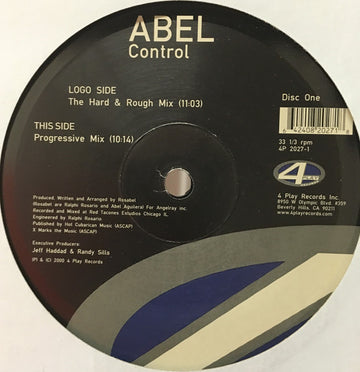 Abel : Control (Disc One) (12")