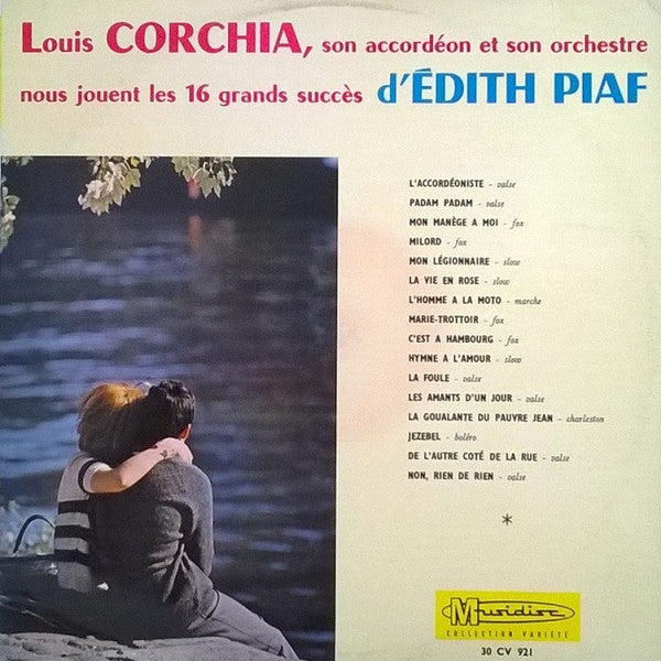 Louis Corchia Et Son Orchestre : Les 16 Grands Succès D'Edith Piaf (LP)