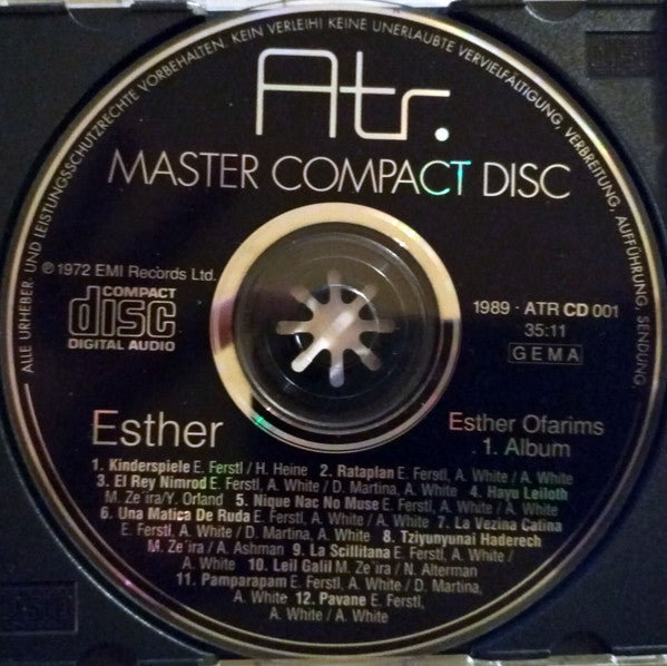 Esther Ofarim : Esther (CD, Album, RE)
