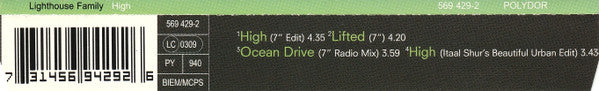 Lighthouse Family : High (CD, Single)