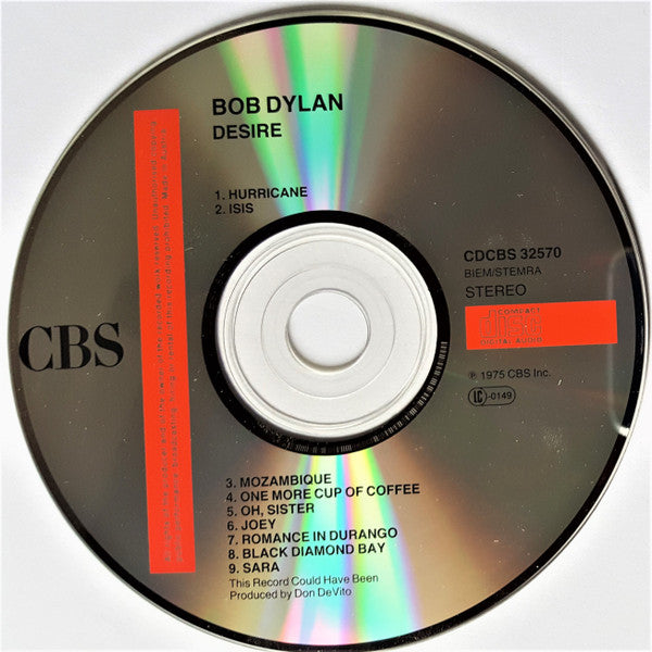 Bob Dylan : Desire (CD, Album, RE)