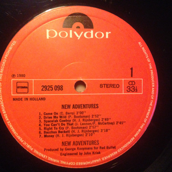 New Adventures : New Adventures (LP, Album)