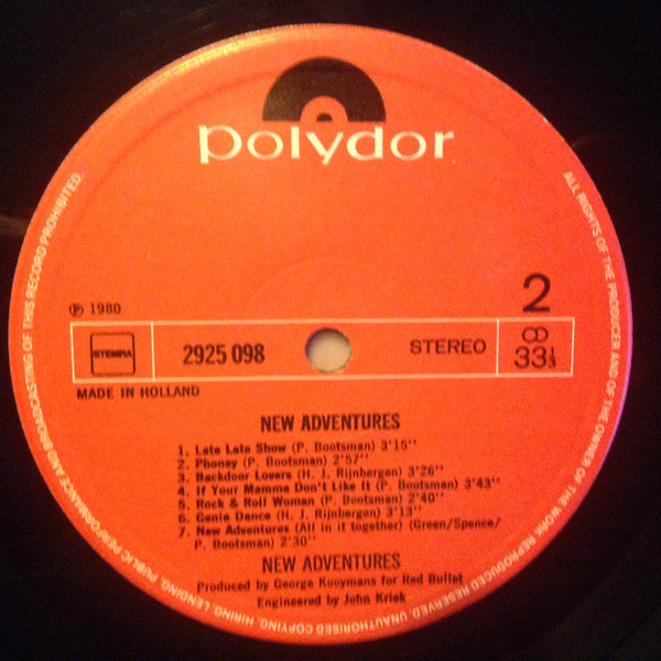 New Adventures : New Adventures (LP, Album)