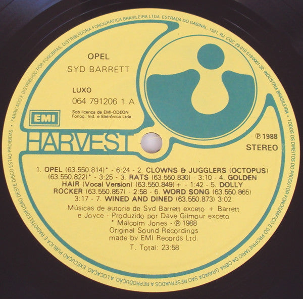 Syd Barrett : Opel (LP, Album)