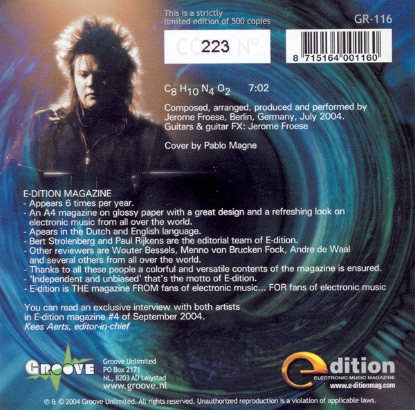 Jerome Froese : C₈H₁₀N₄O₂ (CD, Single, Ltd)