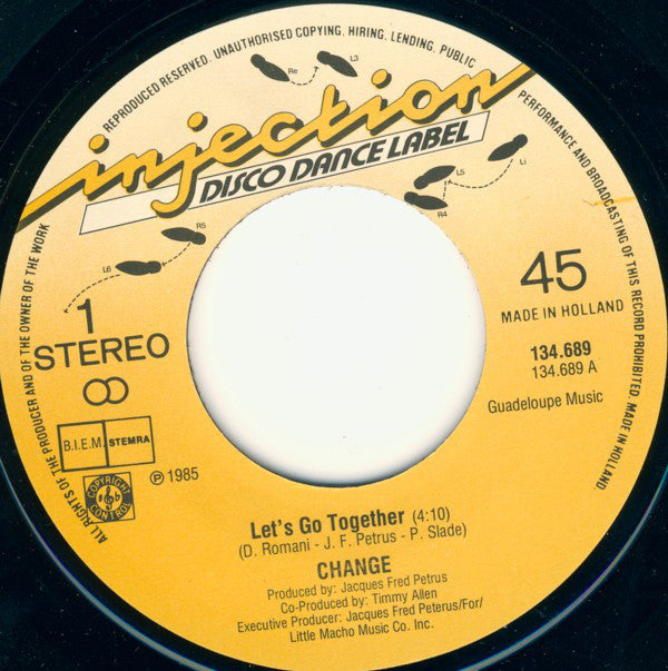 Change : Let's Go Together (7", Single)