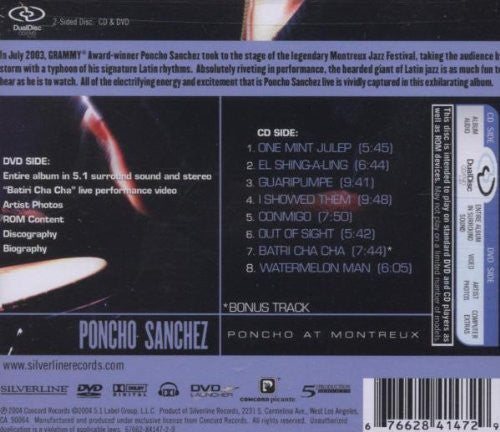 Poncho Sanchez : Poncho At Montreux (Hybrid, DualDisc, Album, Enh, Multichannel)