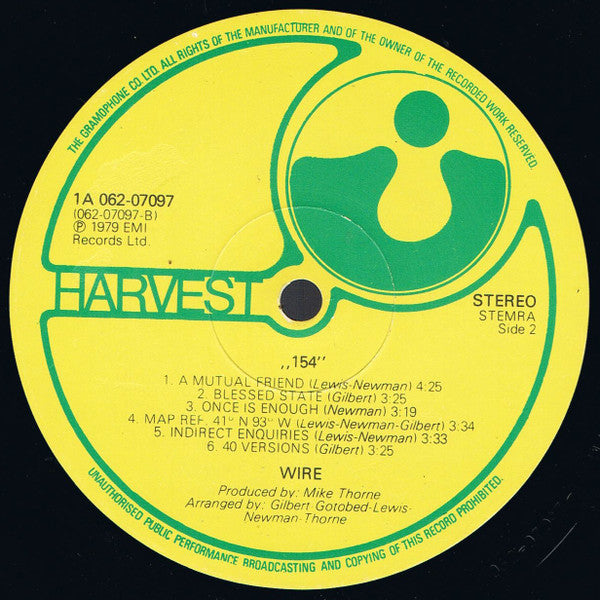Wire : 154 (LP, Album)