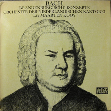 Johann Sebastian Bach, Orkest Van De Nederlandse Cantorij Ltg Maarten Kooy : Brandenburgische Konzerte (2xLP, Album, Gat)