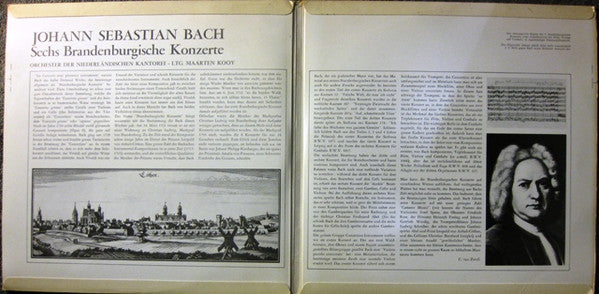 Johann Sebastian Bach, Orkest Van De Nederlandse Cantorij Ltg Maarten Kooy : Brandenburgische Konzerte (2xLP, Album, Gat)