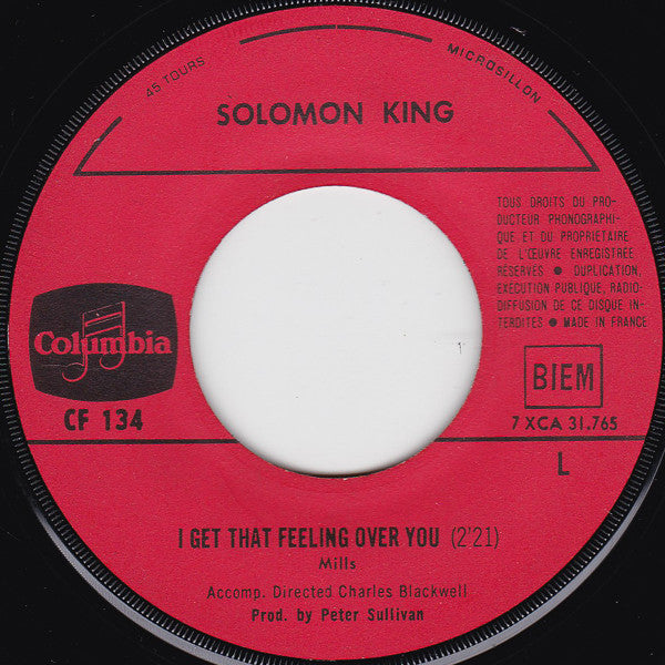 Solomon King : She Wears My Ring (7", Single)