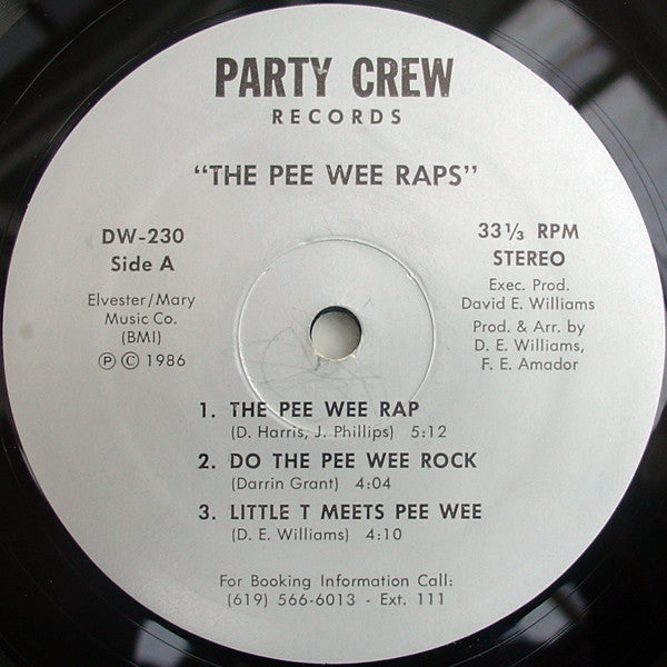 Various : The Pee Wee Raps (12")