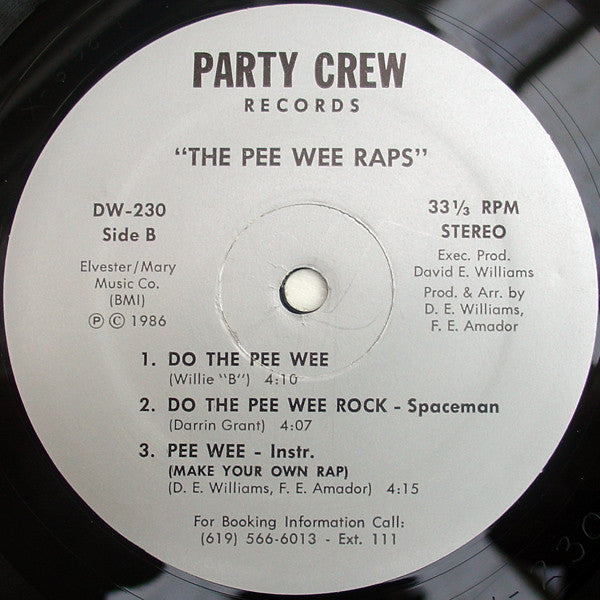 Various : The Pee Wee Raps (12")