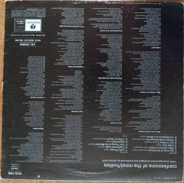 The Hollies : Confessions Of The Mind (LP, Album)