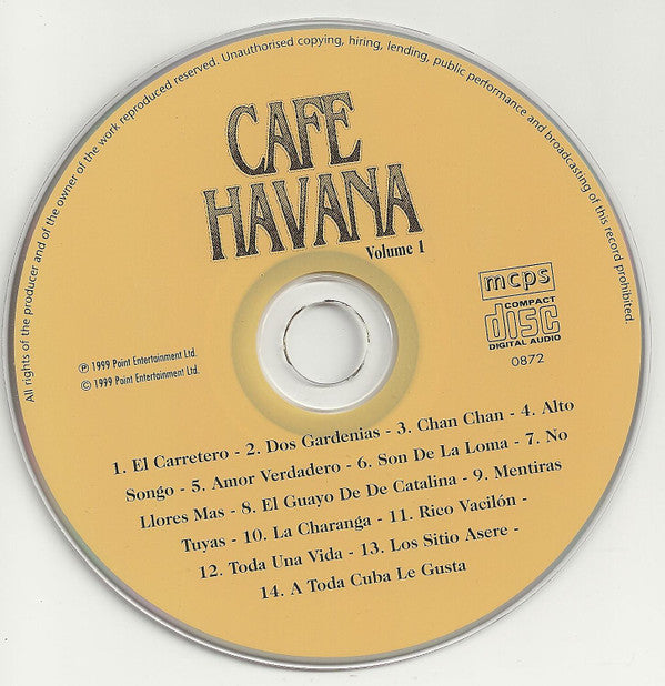 Los Gardenias : Cafe Havana - Que Siga La Tradición - Vol. 1 (CD)