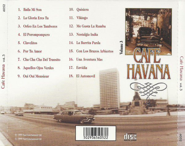 Unknown Artist : Cafe Havana - Que Siga La Tradición - Vol. 3 (CD, Comp)