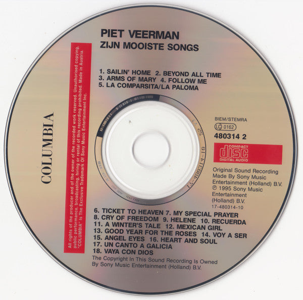 Piet Veerman : Zijn Mooiste Songs (CD, Comp)