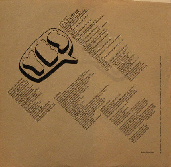 Yes : Yes (LP, Album, PR )