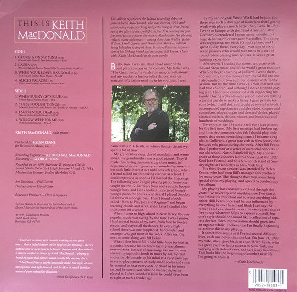 Keith MacDonald : This Is Keith MacDonald (LP, Album)