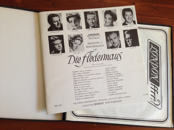 Johann Strauss Jr., Herbert Von Karajan : Die Fledermaus (2xLP, RE + Box)