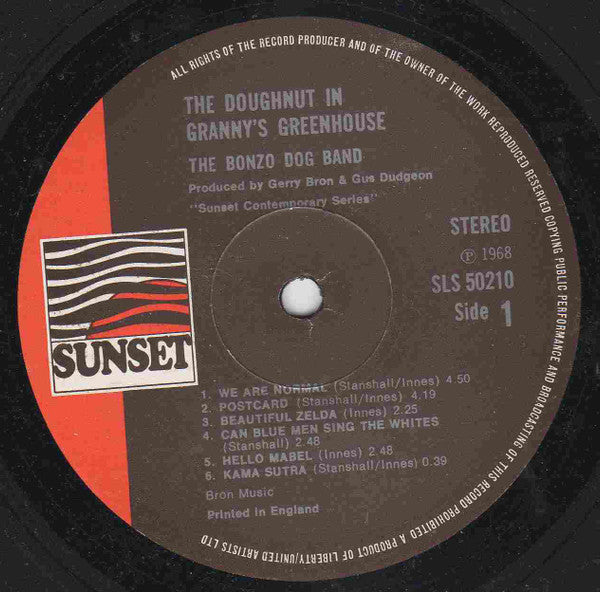 Bonzo Dog Doo-Dah Band : The Doughnut In Granny's Greenhouse (LP, Album, RE)