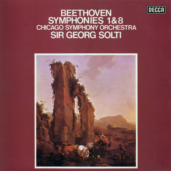 Ludwig van Beethoven, Chicago Symphony Orchestra, Georg Solti : Symphonies 1&8 (LP)