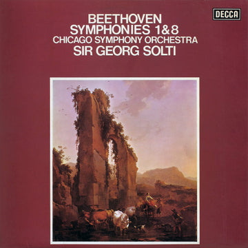 Beethoven*, Chicago Symphony Orchestra, Sir Georg Solti* : Symphonies 1&8 (LP)