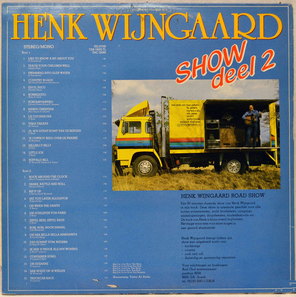 Henk Wijngaard : Henk Wijngaard Show Deel 2 (LP, Album)