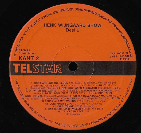Henk Wijngaard : Henk Wijngaard Show Deel 2 (LP, Album)