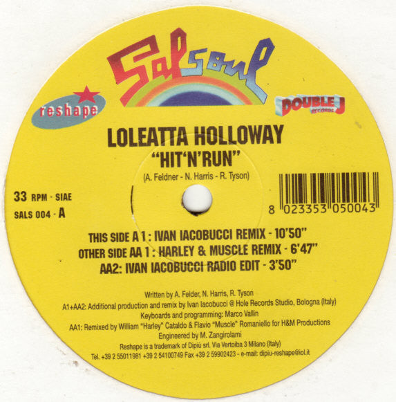 Loleatta Holloway : Hit 'N' Run (12")