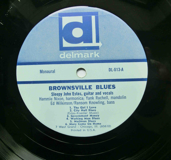 Sleepy John Estes : Brownsville Blues (LP, Album, Mono)