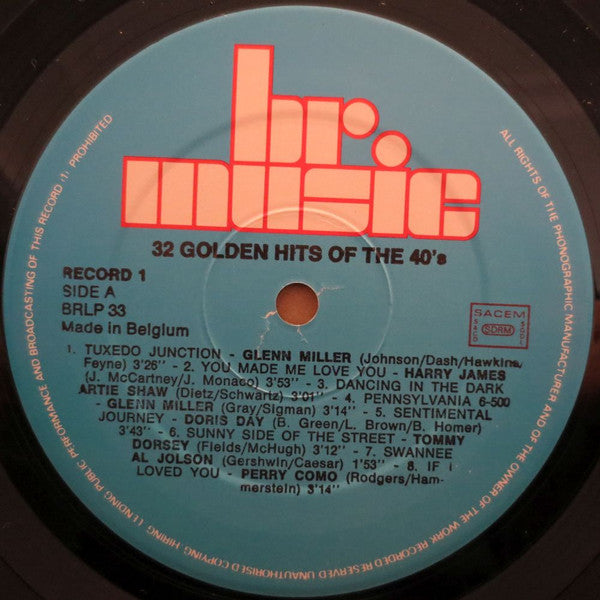 Various : Golden Hits Of The 40s (2xLP, Comp)