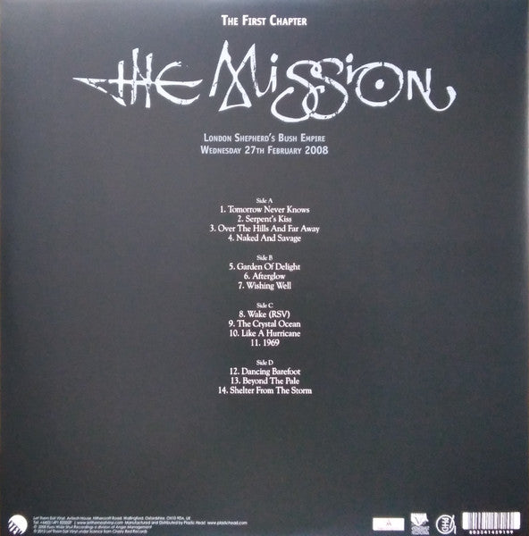 The Mission : The First Chapter - London Shepherd's Bush Empire Wednesday 27th February 2008 (2xLP, Album, Ltd, RE, Red)