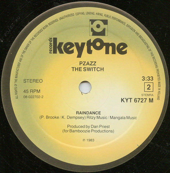 Pzazz : The Switch (12", Maxi)