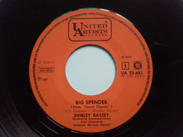 Shirley Bassey : Big Spender (7")