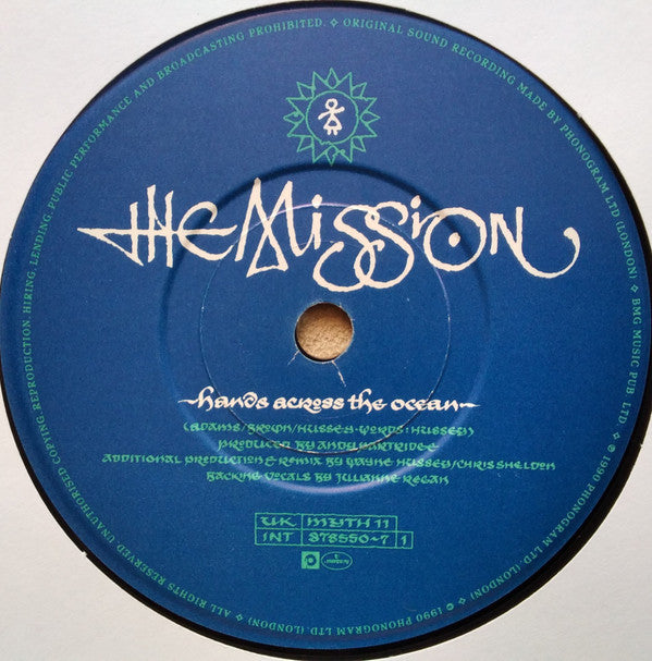The Mission : Hands Across The Ocean (7", Single, Pap)