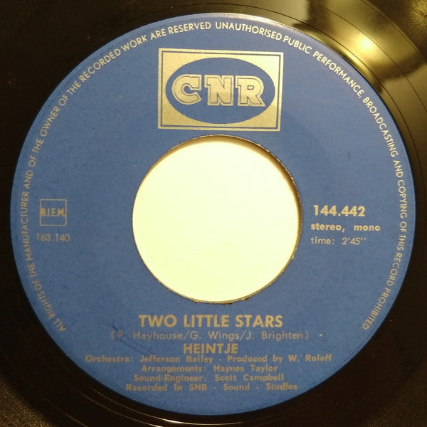 Heintje : I'm Your Little Boy / Two Little Stars (7", Single, Mono)