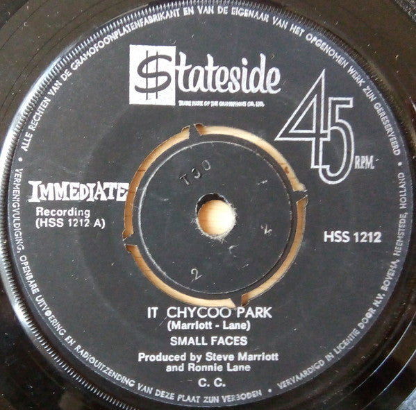Small Faces : Itchycoo Park / I'm Only Dreaming (7", Single)