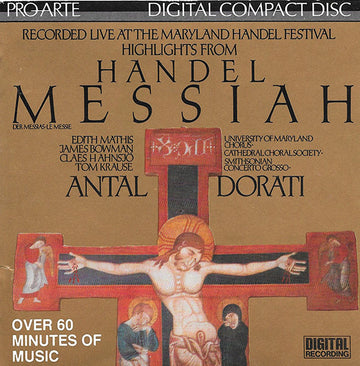 Georg Friedrich Händel - Cathedral Choral Society - University Of Maryland Chorus - Smithsonian Concerto Grosso : Messiah Highlights (CD, Album)