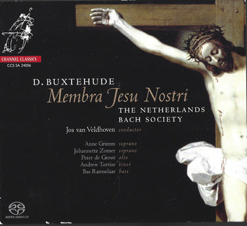 Dieterich Buxtehude  -  De Nederlandse Bachvereniging, Jos van Veldhoven, Anne Grimm, Johannette Zomer, Peter De Groot, Andrew Tortise, Bas Ramselaar : Membra Jesu Nostri (SACD, Hybrid, Multichannel, Album)