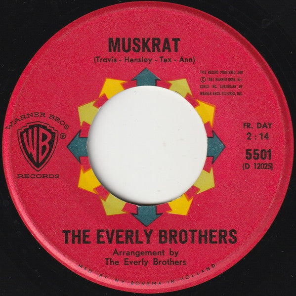 Everly Brothers : Muskrat / Don't Blame Me (7", Single)