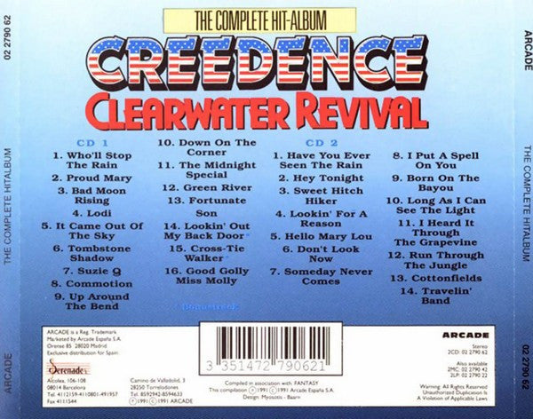 Creedence Clearwater Revival : The Complete Hit-Album (2xCD, Comp)