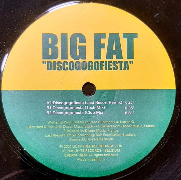 Big Fat : Discogogofiesta (12")