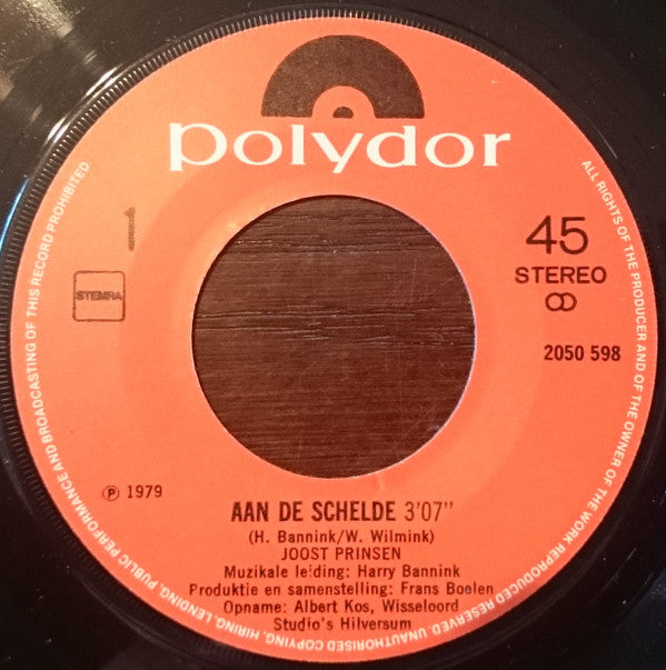 Joost Prinsen : Aan De Schelde  (7", Single)