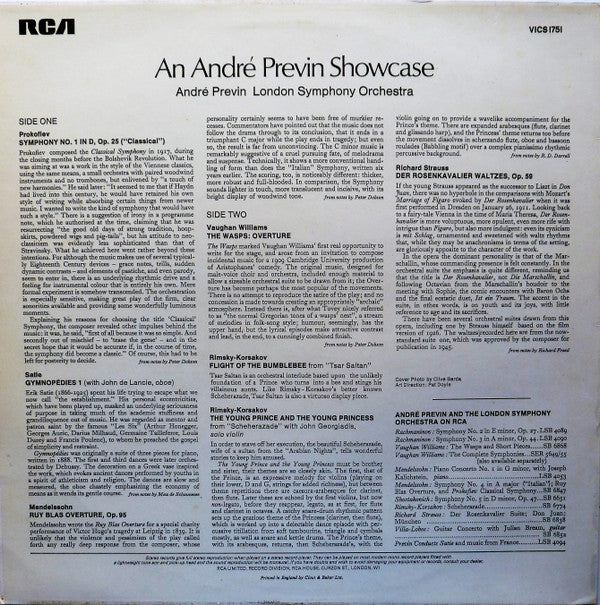 André Previn : An Andre Previn Showcase (LP, Comp)