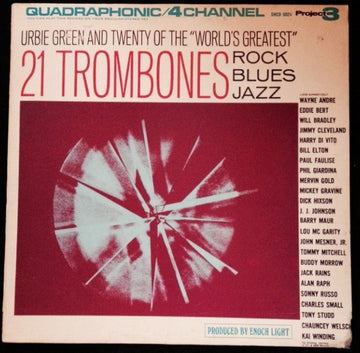 Urbie Green : 21 Trombones  Rock/Blues/Jazz (LP, Album, Quad)